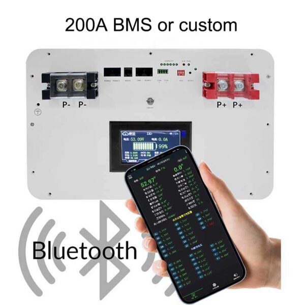 Energy Storage Battery 16S1P 48V 280AH 300AH Lifepo4 Storage Battery DIY Case JK Smart BMSS