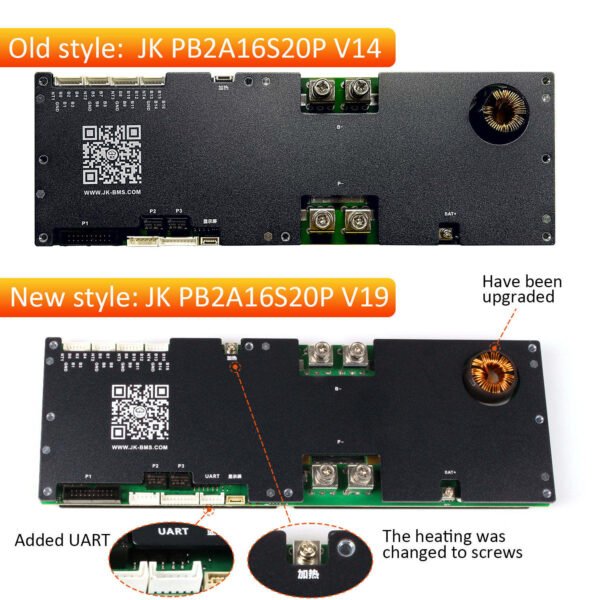 DIY LFP 48V 200Ah Battery with JK BMS 16S 48V 51.2V 200A BMS JK-PB2A16S20P 4.3 inch display for Home Storage Battery
