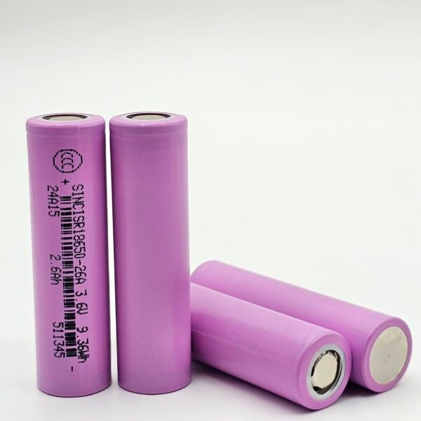 China Grade a 18650 3.6V 2600mAh Li-ion Power Rechargeable Battery 2600mah Power Cylindrical Battery for Electric bike