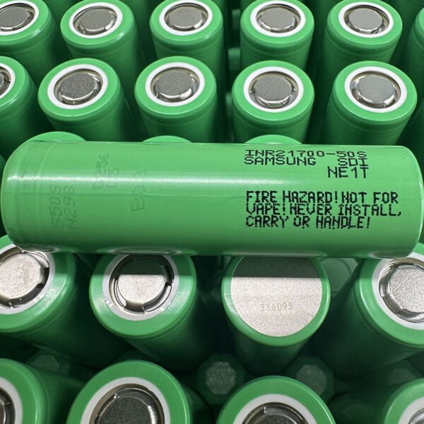 Genuine Rechargeable 3.6V INR21700 50S 5000mAh Max 45A Continuous Discharge Battery for Electric Bikes