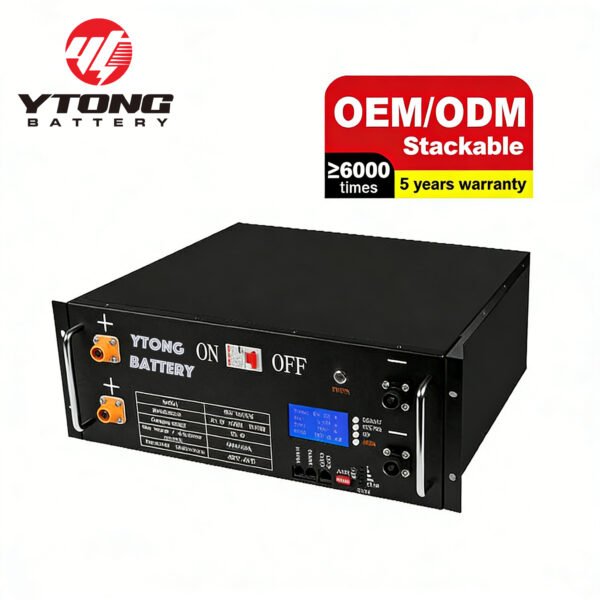 48V 100Ah 24V 200Ah LiFePO4 Single Phase Residential Home Solar Energy Storage System With EVE 3.2V 100Ah LFP Cell