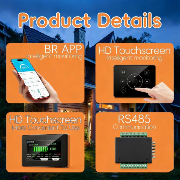 LFP 200Ah Solar Power Kit For Off Grid 24V 200Ah LiFePO4 Battery Grid-Tied Home Backup Use With Inverter Lithium Battery Storage System