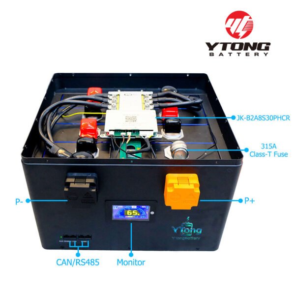 EVE MB56 24V DIY Battery Box for EVE MB56 LiFePO4 628Ah Cell with JIKONG 300A BMS +2A Active Balancer + 315A Fuse DIY Boxes