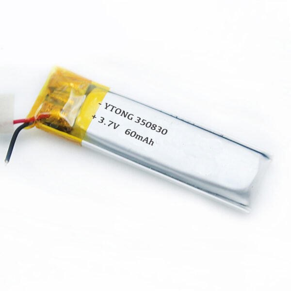 Wholesale Soft Pack 350830 3.7V 60mAh Lithium Polymer Battery Cell 60mAh Lipo Rechargeable Battery