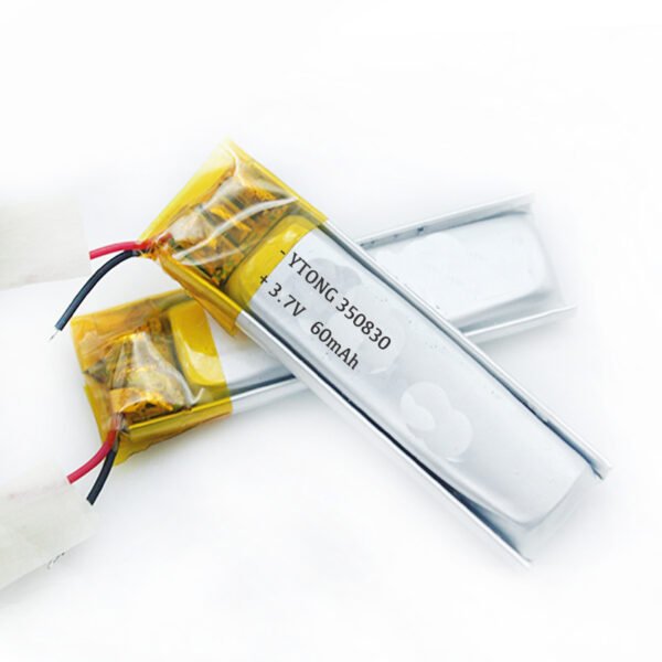 Wholesale Soft Pack 350830 3.7V 60mAh Lithium Polymer Battery Cell 60mAh Lipo Rechargeable Battery