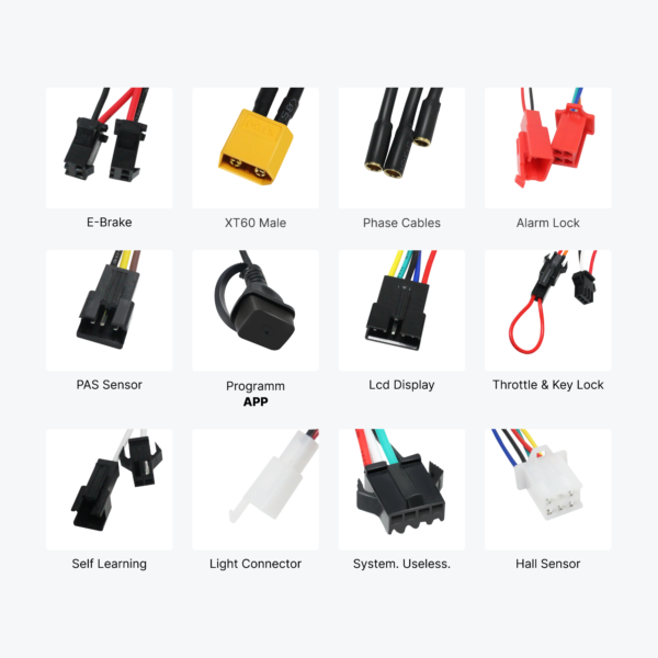 YTONG 48-72V 45A 60A Controller Electric Bike Conversionk Kit Programmable Function with UKC1 Display for 2000W 3000W