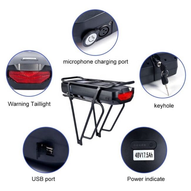 Rear Carrier Battery with Taillight