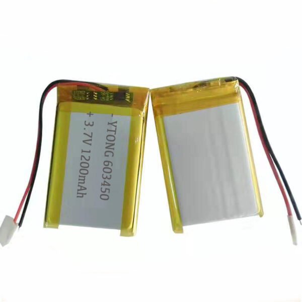 603450 Polymer 3 Wires 10K NTC Rechargeable Battery 3.7V 1200mAh Polymer Battery for Speaker MP3