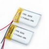 CE ROHS Certificate 403035 802030 Lithium Battery 3.7V Lithium Polymer Battery 400mAh Lipo Battery Bluetooth Headset