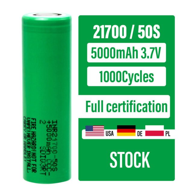 Samsung 50S 21700 5000mAh Battery
