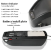 Customizable Downtube Battery 36v 48v 52v 10-20Ah 18650 Lithium Ion Battery Pack for Electric Bicycles Motorcycles and Scooters