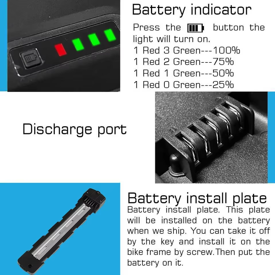 52v Downtube Lithium Battery 