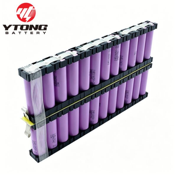 Customizable 48V 24Ah 13S8P 18650 Lithium Ion Battery Pack for Rechargeable Electric Scooter Skateboard