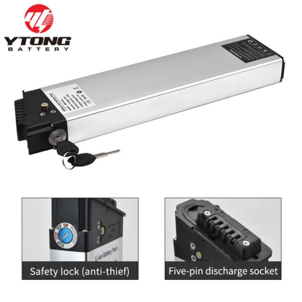 电动车立管seat tube电池 5 Top Sales Hidden 48V 15Ah 17.5Ah E-Bike Battery for Yamee Fat Bear 750S XL Plus Rear Rack Style with 30A BMS for 900w Motor