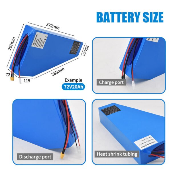 Triangle Li-ion Battery for Electric Bike