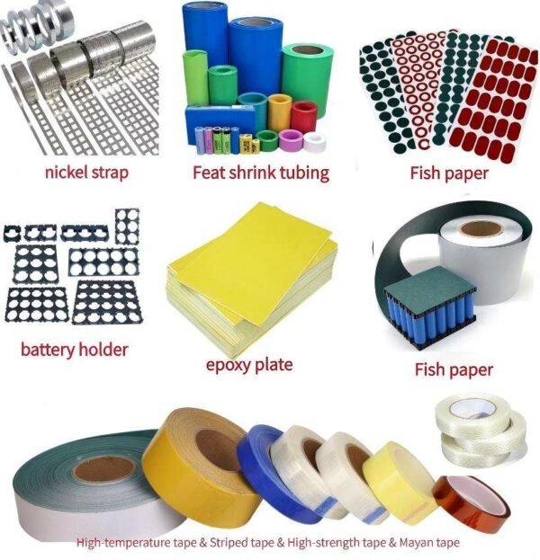 2P Pure Nickel Plated Strip Alloy Foil Tape Battery Solder Tabs for 18650/21700 Battery Pack Spot Welding Sticky Ribbons