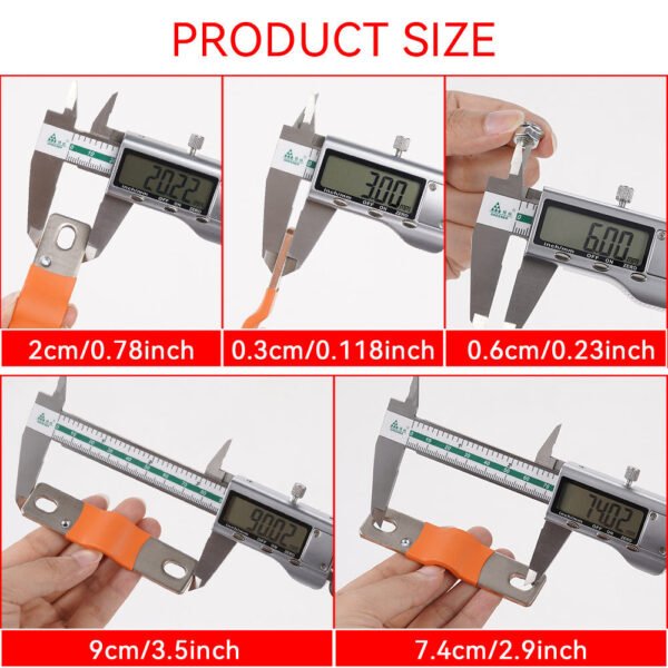 12V Lifepo4 Battery Flexible Busbar Copper Connecter 4 Holes Busbar EVE 280K Double-hole Bus bar for EVE 280K 310Ah 304A Lifepo4
