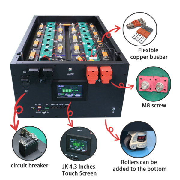 48V 280Ah LiFePO4 Battery Box
